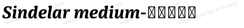 Sindelar medium字体转换